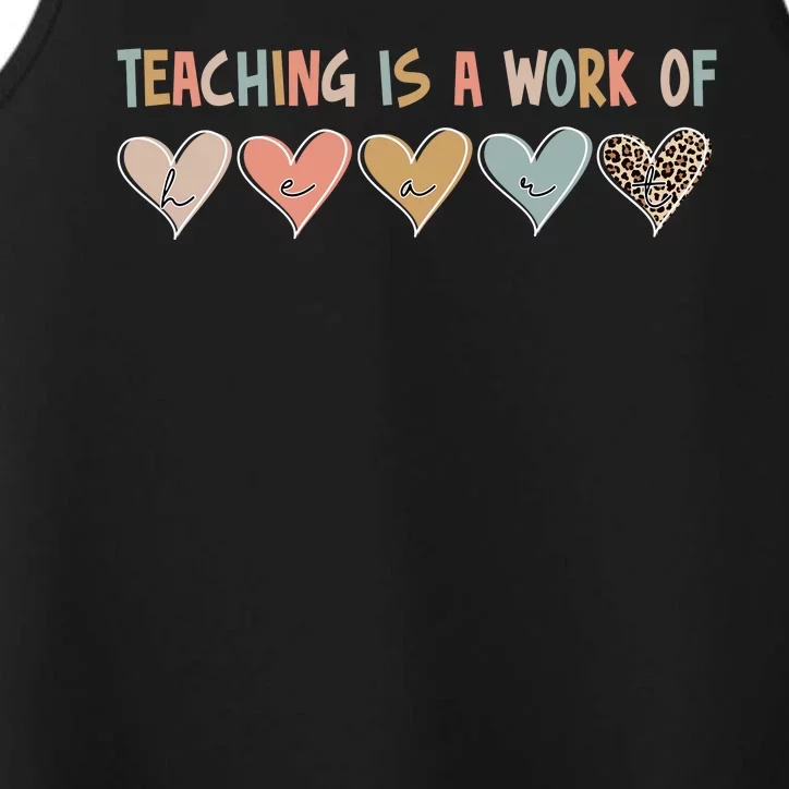 Teaching Is A Work Of Hearts Performance Tank