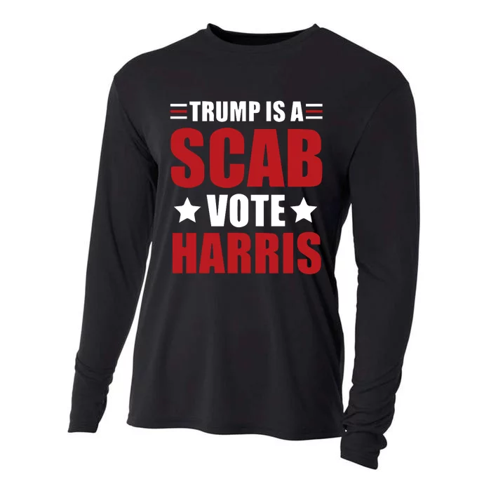 Trump Is A Scab Cooling Performance Long Sleeve Crew