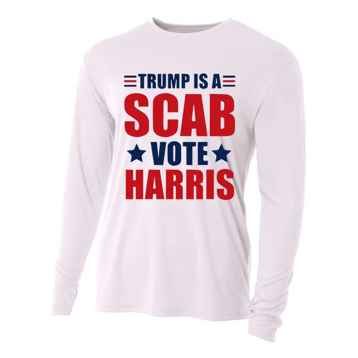 Trump Is A Scab Cooling Performance Long Sleeve Crew