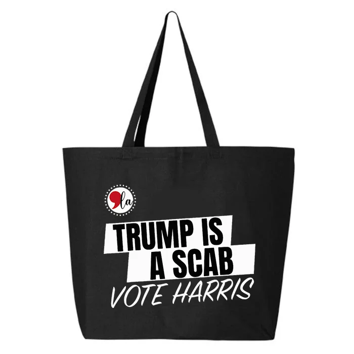 Trump Is A Scab Vote Harris 25L Jumbo Tote