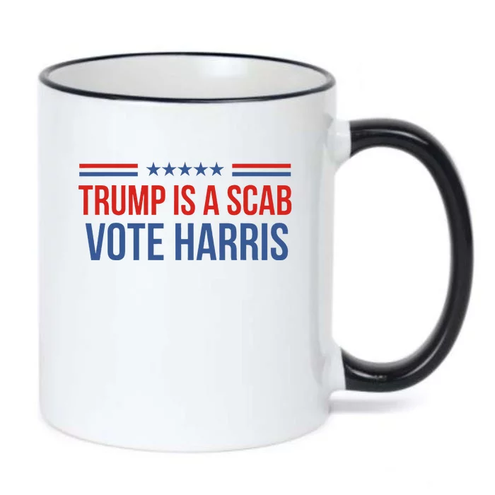 Trump Is A Scab Vote Harris 2024 Black Color Changing Mug