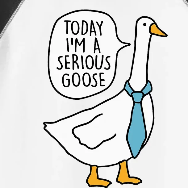 Today IM A Serious Goose Funny Silly Goose Toddler Fine Jersey T-Shirt