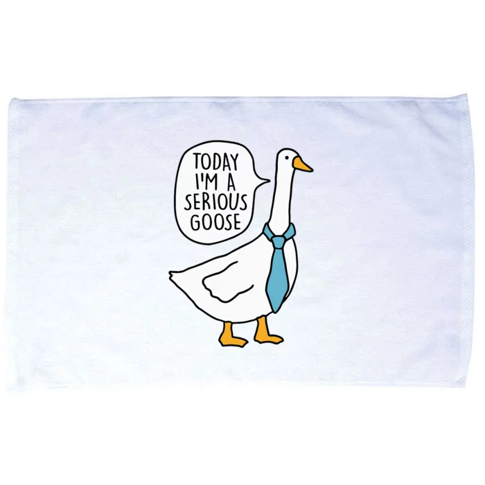 Today IM A Serious Goose Funny Silly Goose Microfiber Hand Towel