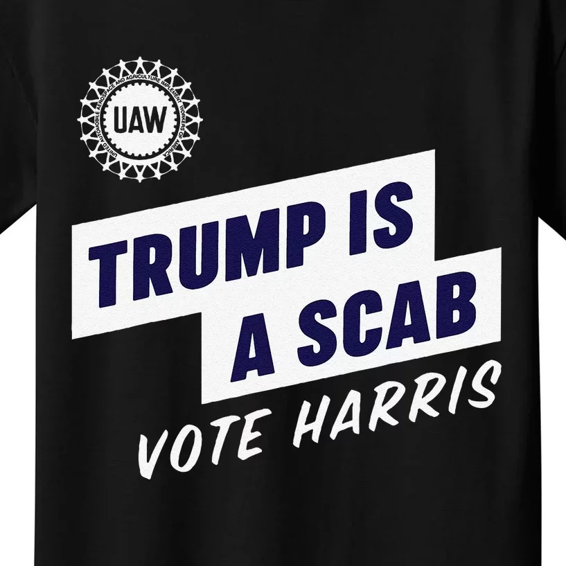 Trump Is A Scab Funny Gift Kids T-Shirt