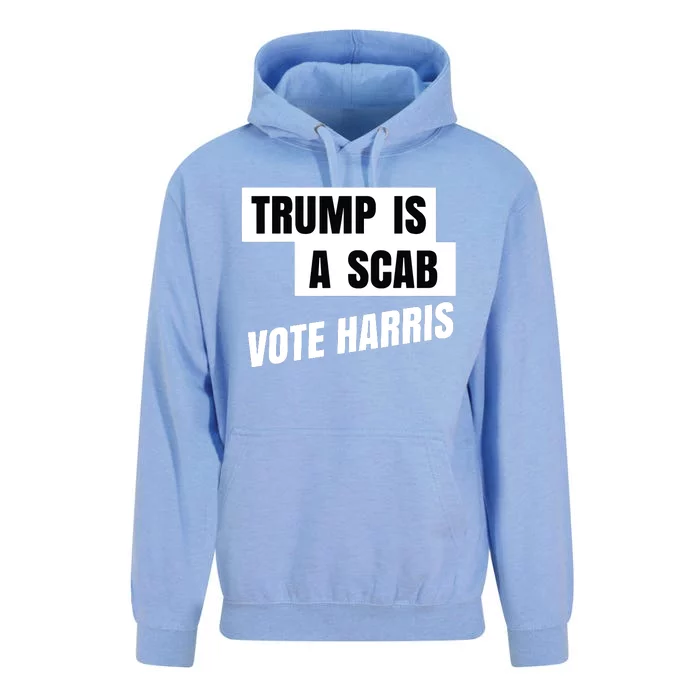 Trump Is A Scab Vote Harris Unisex Surf Hoodie