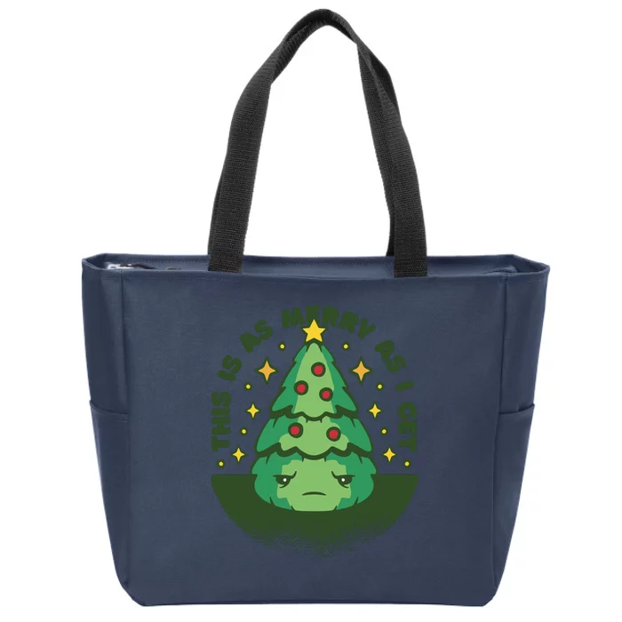 This Is As Merry As I Get AntiChristmas Zip Tote Bag