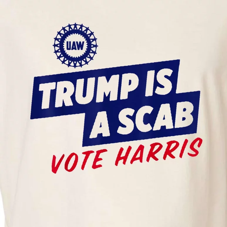 Trump Is A Scab Vote Harris 2024 Pro Harris Garment-Dyed Women's Muscle Tee