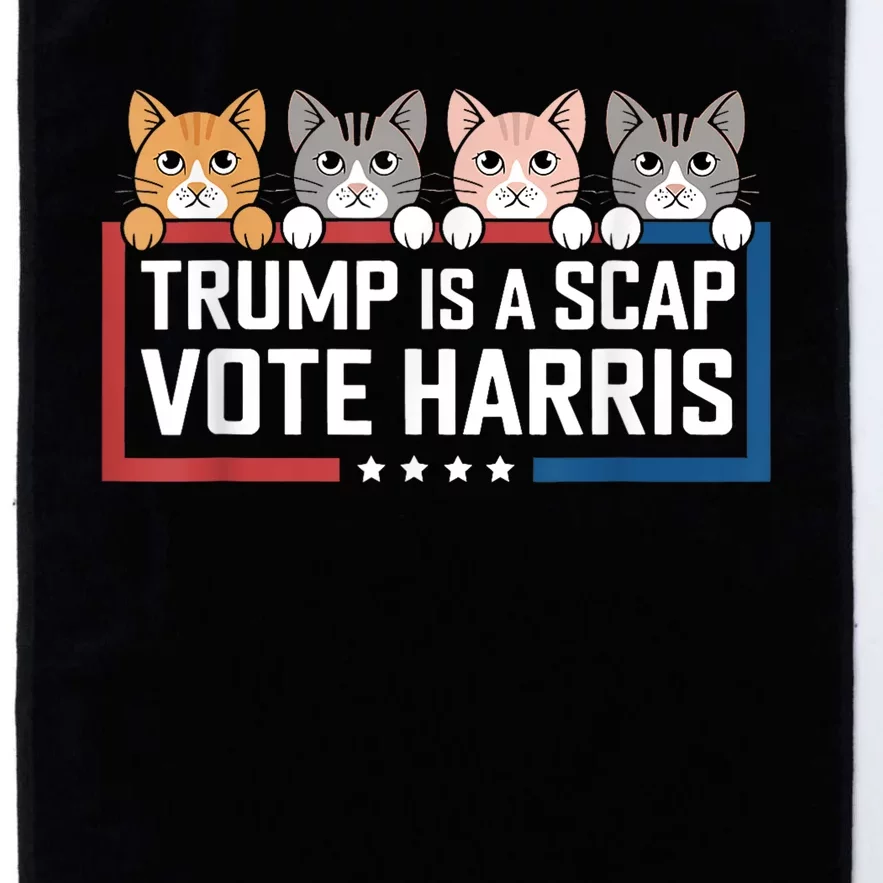 Trump Is A Scab Vote Harris Platinum Collection Golf Towel