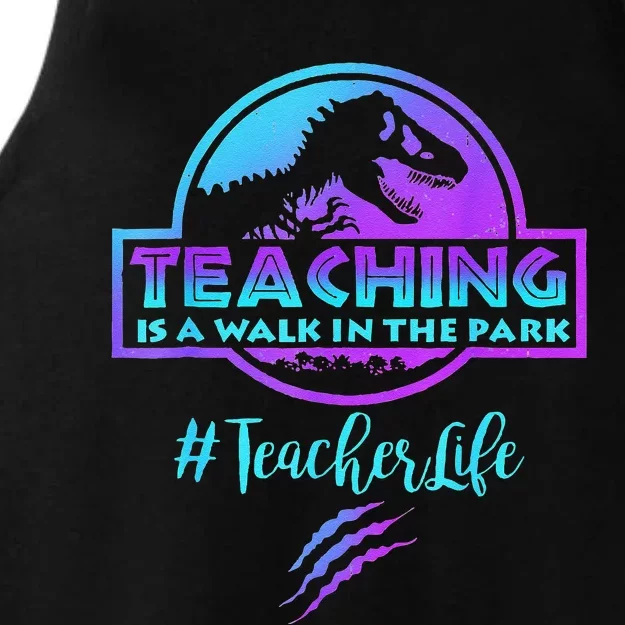 Teaching Is A Walk In Park Teacher Life Funny MotherS Day Ladies Tri-Blend Wicking Tank