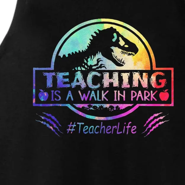 Teaching Is A Walk In Park Teacher Life Funny MotherS Day Ladies Tri-Blend Wicking Tank