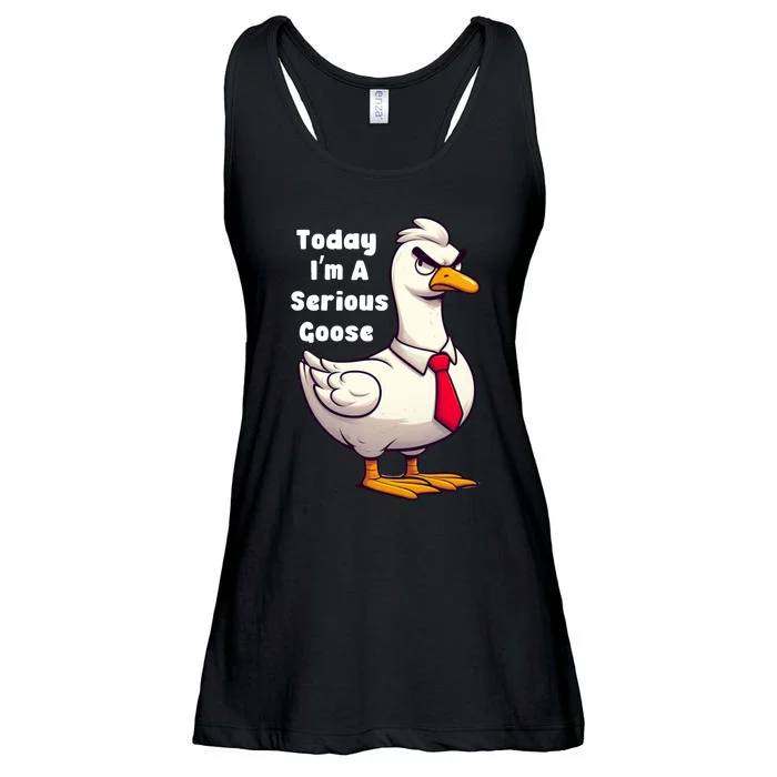 Today I Am A Serious Goose Funny Oddly Specific Dank Meme Ladies Essential Flowy Tank