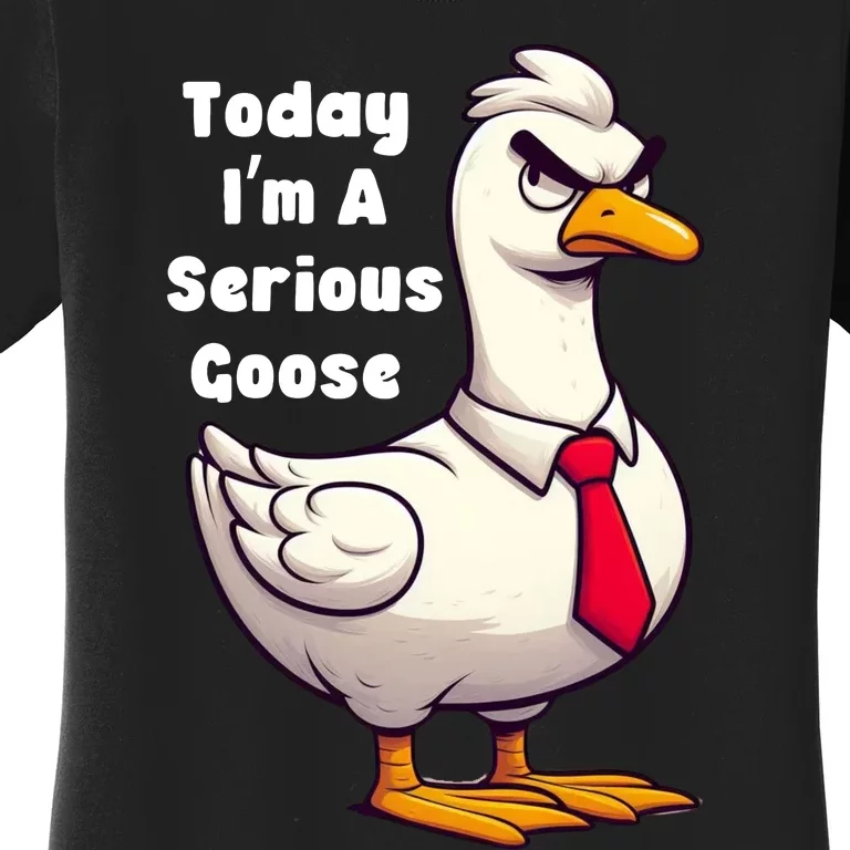 Today I Am A Serious Goose Funny Oddly Specific Dank Meme Women's T-Shirt