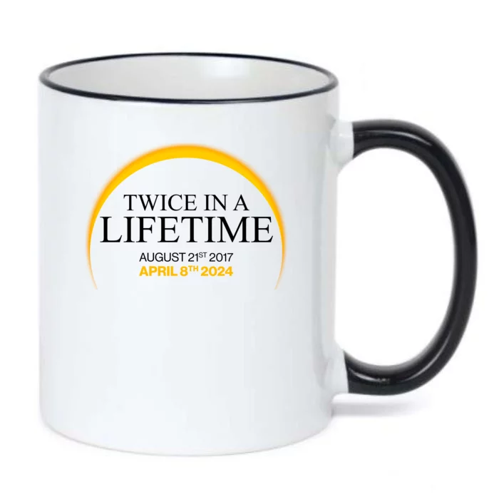 Twice In A Lifetime Total Solar Eclipse April 8 2024 Black Color Changing Mug