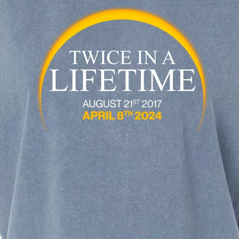 Twice In A Lifetime Total Solar Eclipse April 8 2024 Garment-Dyed Women's Muscle Tee