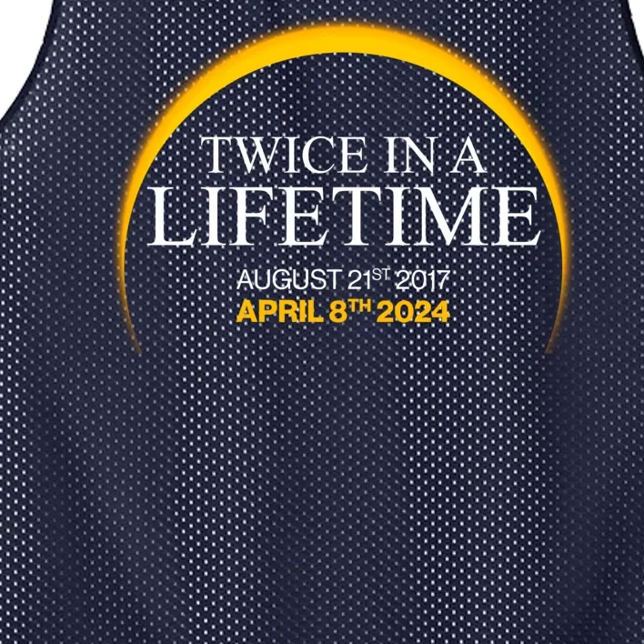 Twice In A Lifetime Total Solar Eclipse April 8 2024 Mesh Reversible Basketball Jersey Tank