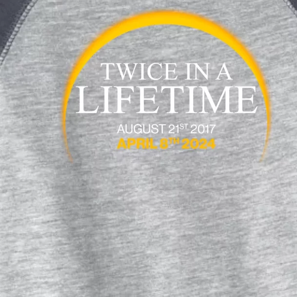 Twice In A Lifetime Total Solar Eclipse April 8 2024 Toddler Fine Jersey T-Shirt