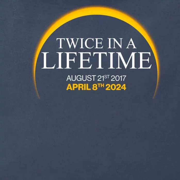 Twice In A Lifetime Total Solar Eclipse April 8 2024 Zip Tote Bag