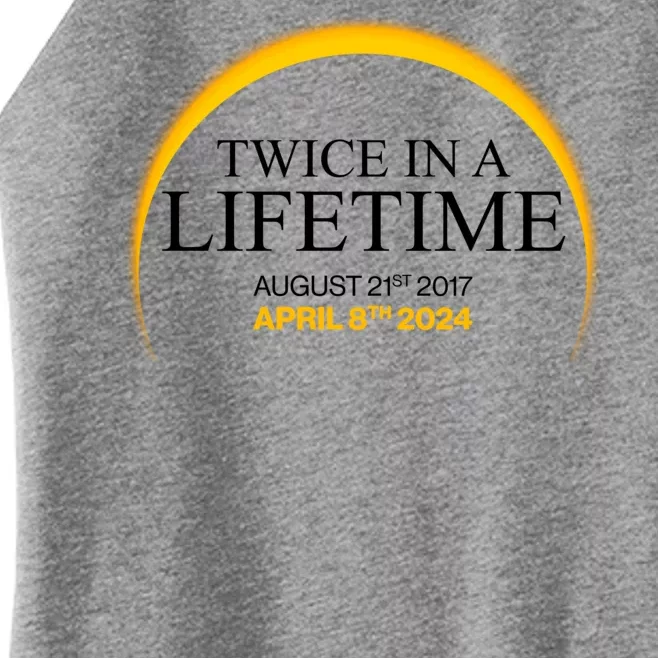 Twice In A Lifetime Total Solar Eclipse April 8 2024 Women’s Perfect Tri Rocker Tank