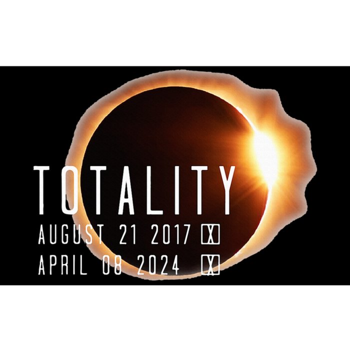 Twice in a Lifetime Totality Solar Eclipse 2017 & 2024 Bumper Sticker