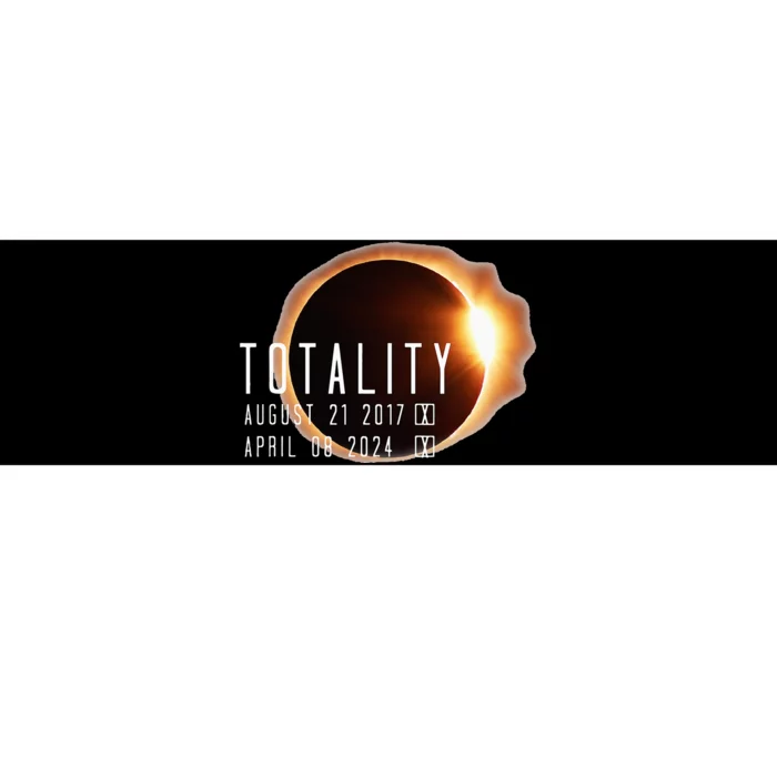 Twice in a Lifetime Totality Solar Eclipse 2017 & 2024 Bumper Sticker