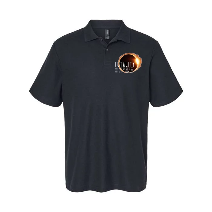 Twice in a Lifetime Totality Solar Eclipse 2017 & 2024 Softstyle Adult Sport Polo