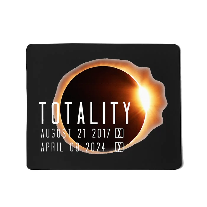 Twice in a Lifetime Totality Solar Eclipse 2017 & 2024 Mousepad