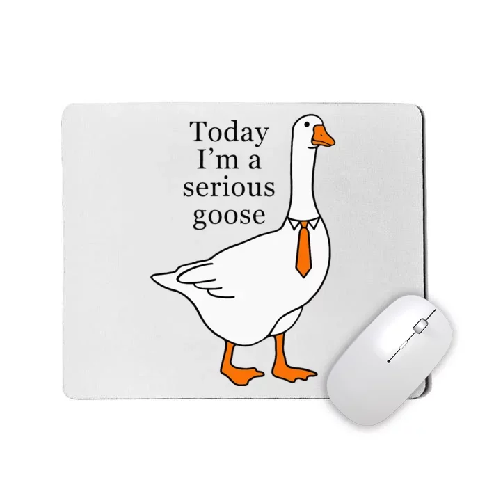 Today IM A Serious Goose Mousepad