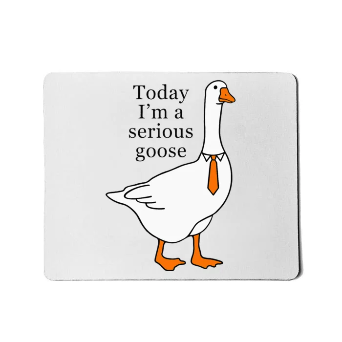 Today IM A Serious Goose Mousepad