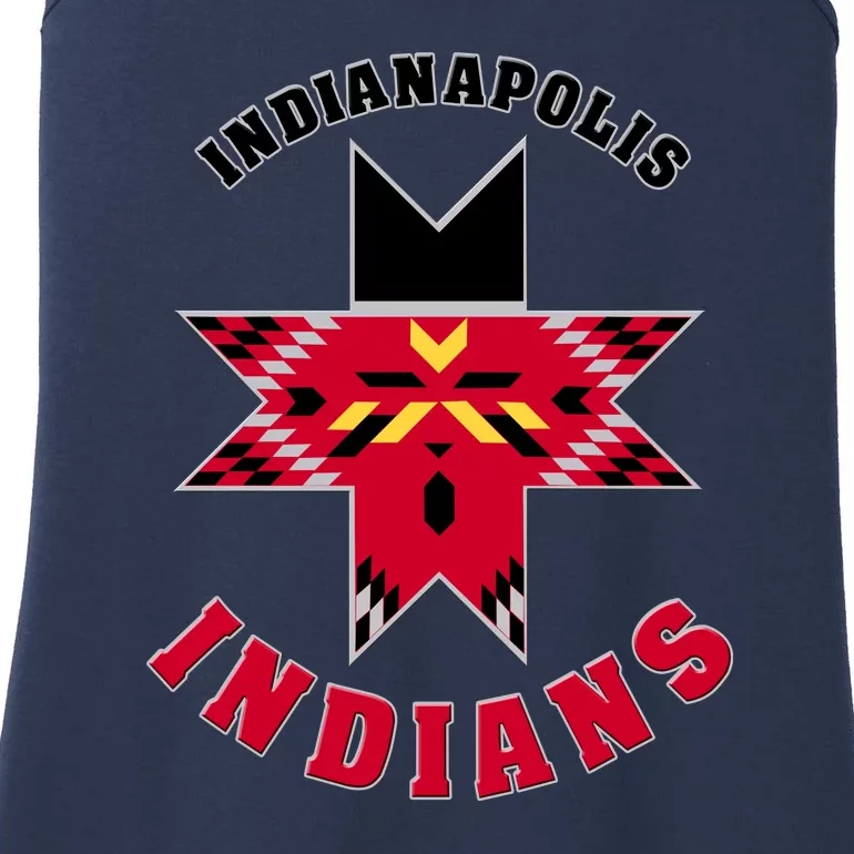 The Indians At Indianapolis Cool Vector Design Ladies Essential Tank