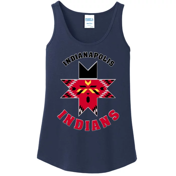 The Indians At Indianapolis Cool Vector Design Ladies Essential Tank