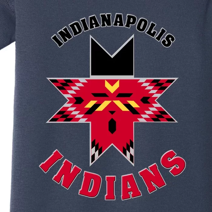 The Indians At Indianapolis Cool Vector Design Baby Bodysuit