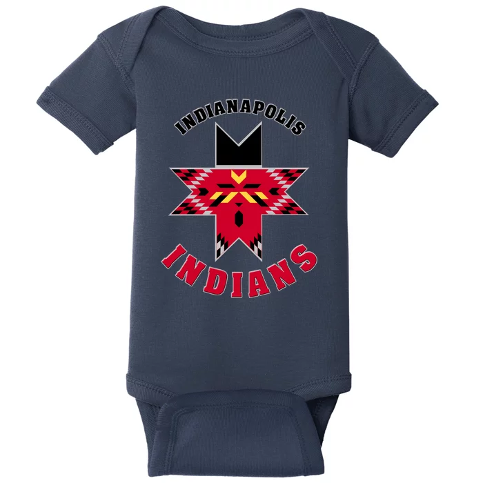 The Indians At Indianapolis Cool Vector Design Baby Bodysuit