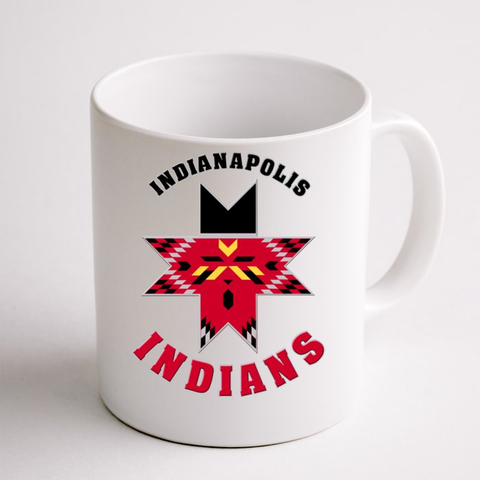 The Indians At Indianapolis Cool Vector Design Front & Back Coffee Mug