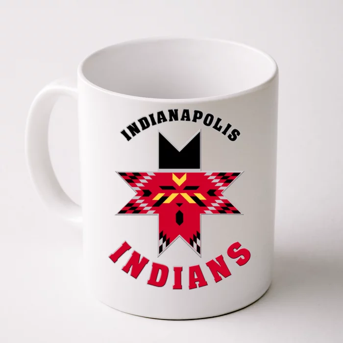 The Indians At Indianapolis Cool Vector Design Front & Back Coffee Mug