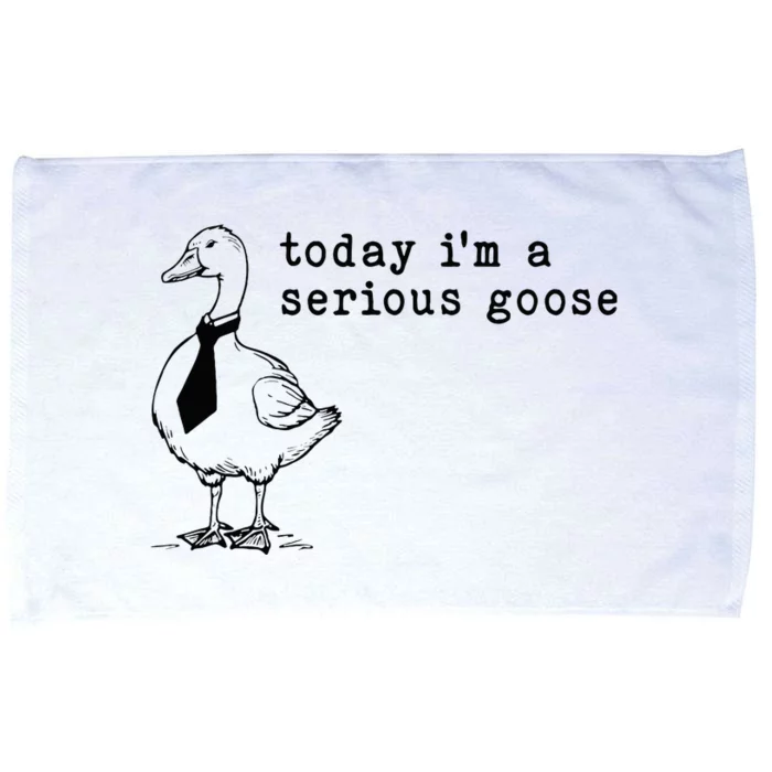 Today IM A Serious Goose Microfiber Hand Towel