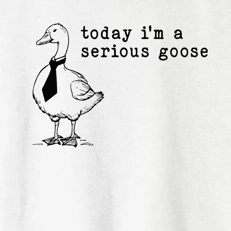 Today IM A Serious Goose Women's Crop Top Tee