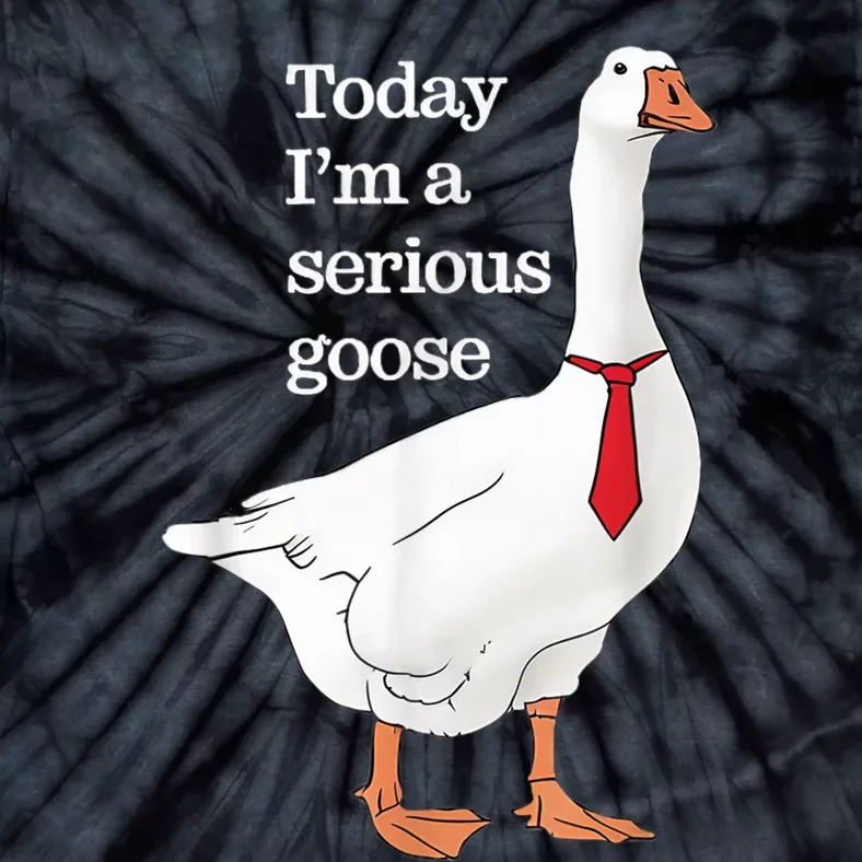 Today I Am A Serious Goose Funny Oddly Specific Dank Meme Tie-Dye T-Shirt