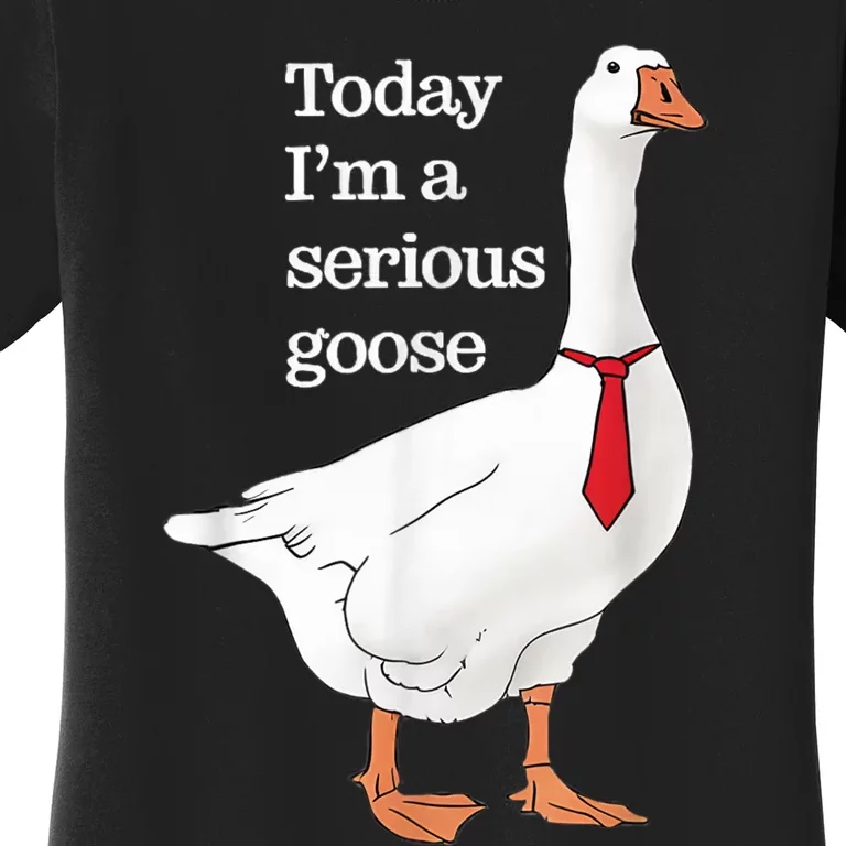 Today I Am A Serious Goose Funny Oddly Specific Dank Meme Women's T-Shirt