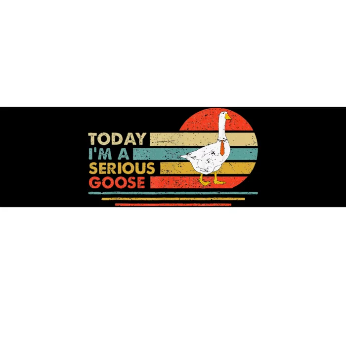 Today IM A Serious Goose Funny Apparel Vintage Sunset Bumper Sticker