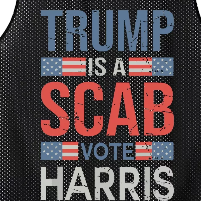 Trump Is A Scab Trumps A Scab Mesh Reversible Basketball Jersey Tank