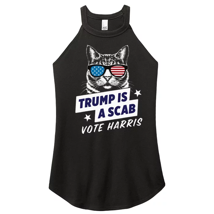 Trump Is A Scab Vote Harris 2024 Women’s Perfect Tri Rocker Tank