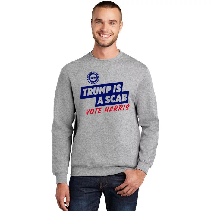 Trump Is A Scab Vote Harris Tall Sweatshirt