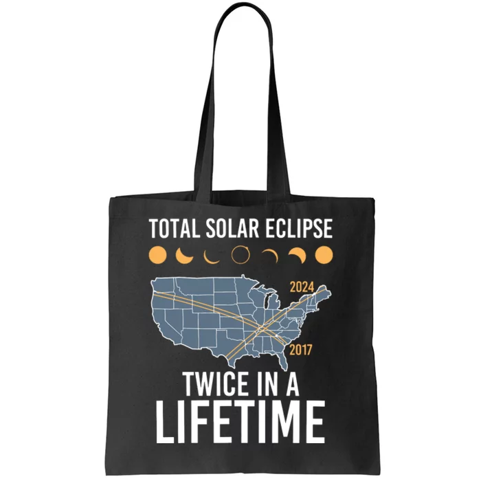 Twice In A Lifetime Solar Eclipse 2024 Total Eclipse Tote Bag