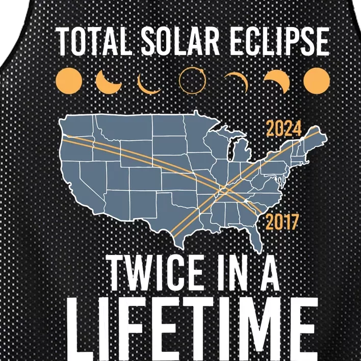 Twice In A Lifetime Solar Eclipse 2024 Total Eclipse Mesh Reversible Basketball Jersey Tank