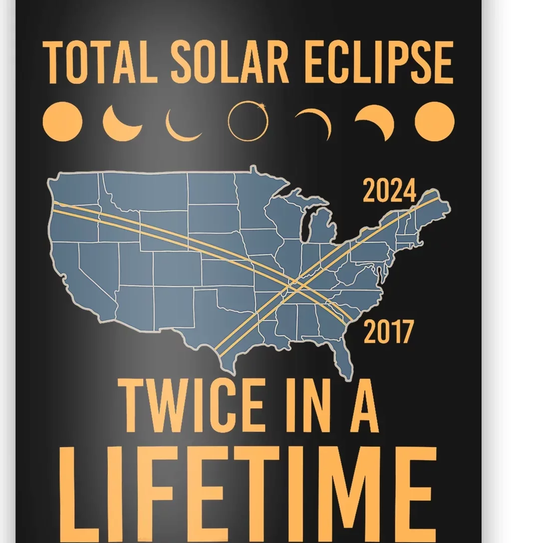 Twice In A Lifetime Solar Eclipse 2024 Total Eclipse Poster