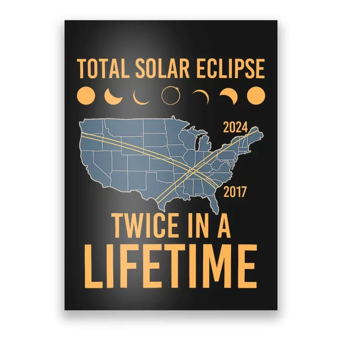 Twice In A Lifetime Solar Eclipse 2024 Total Eclipse Poster