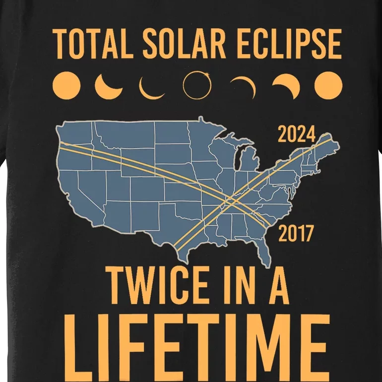 Twice In A Lifetime Solar Eclipse 2024 Total Eclipse Premium T-Shirt