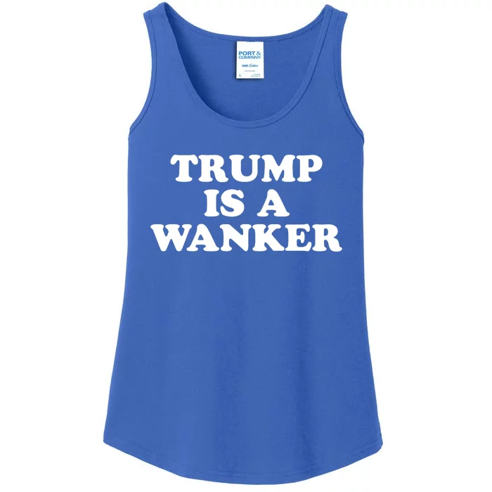 Trump Is A Wanker Ladies Essential Tank