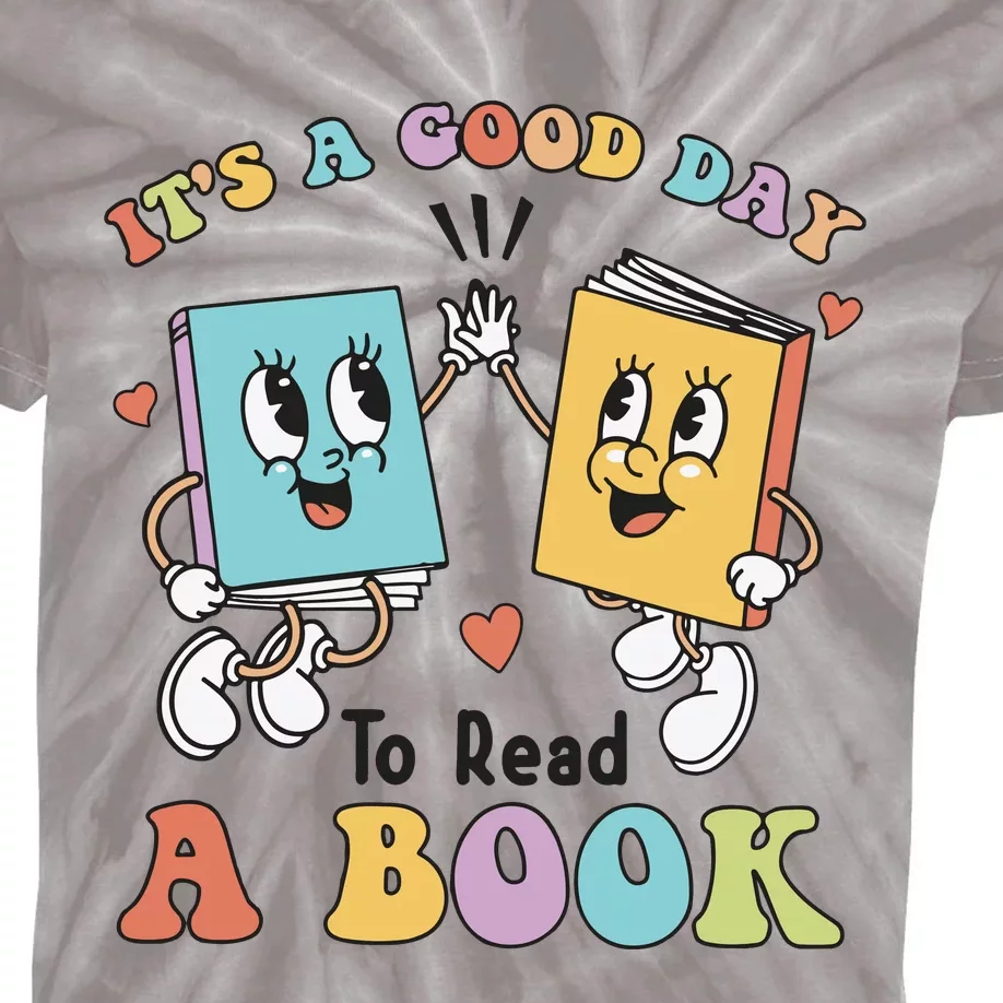 Teacher Its A Good Day To Read A Book Kids Tie-Dye T-Shirt