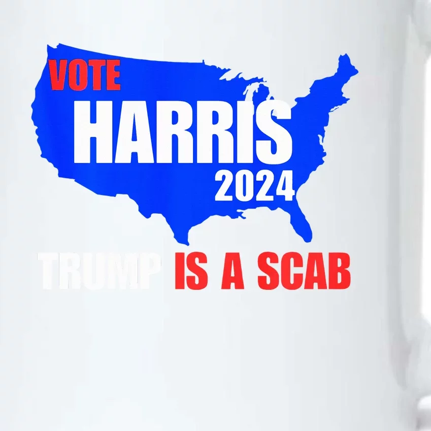 Trump Is A Scab Vote Harris 2024 Black Color Changing Mug